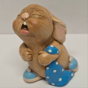 Pendelfin Barney Crying Bunny Rabbit Figurine England StoneCraft Hand Painted
